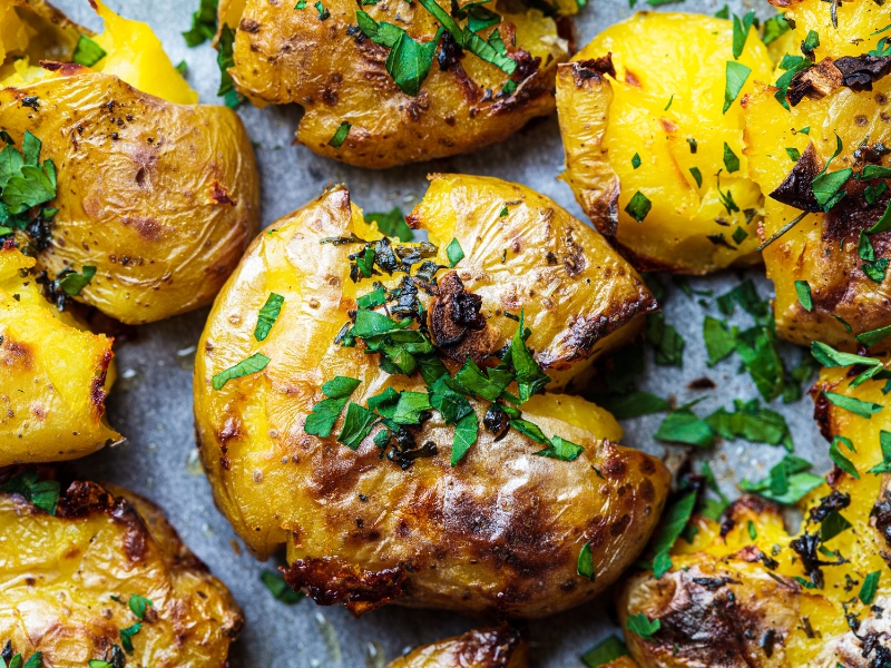 Crispy Smashed Potatoes